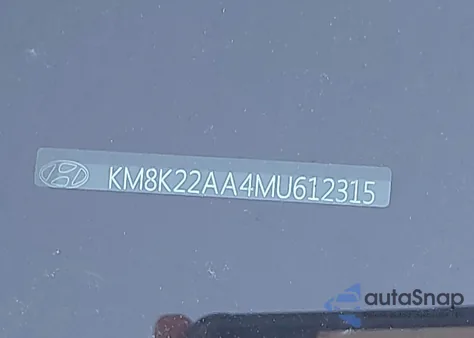 2021 Hyundai Kona Sel z USA, uszkodzony, nr VIN KM8K22AA4MU612315